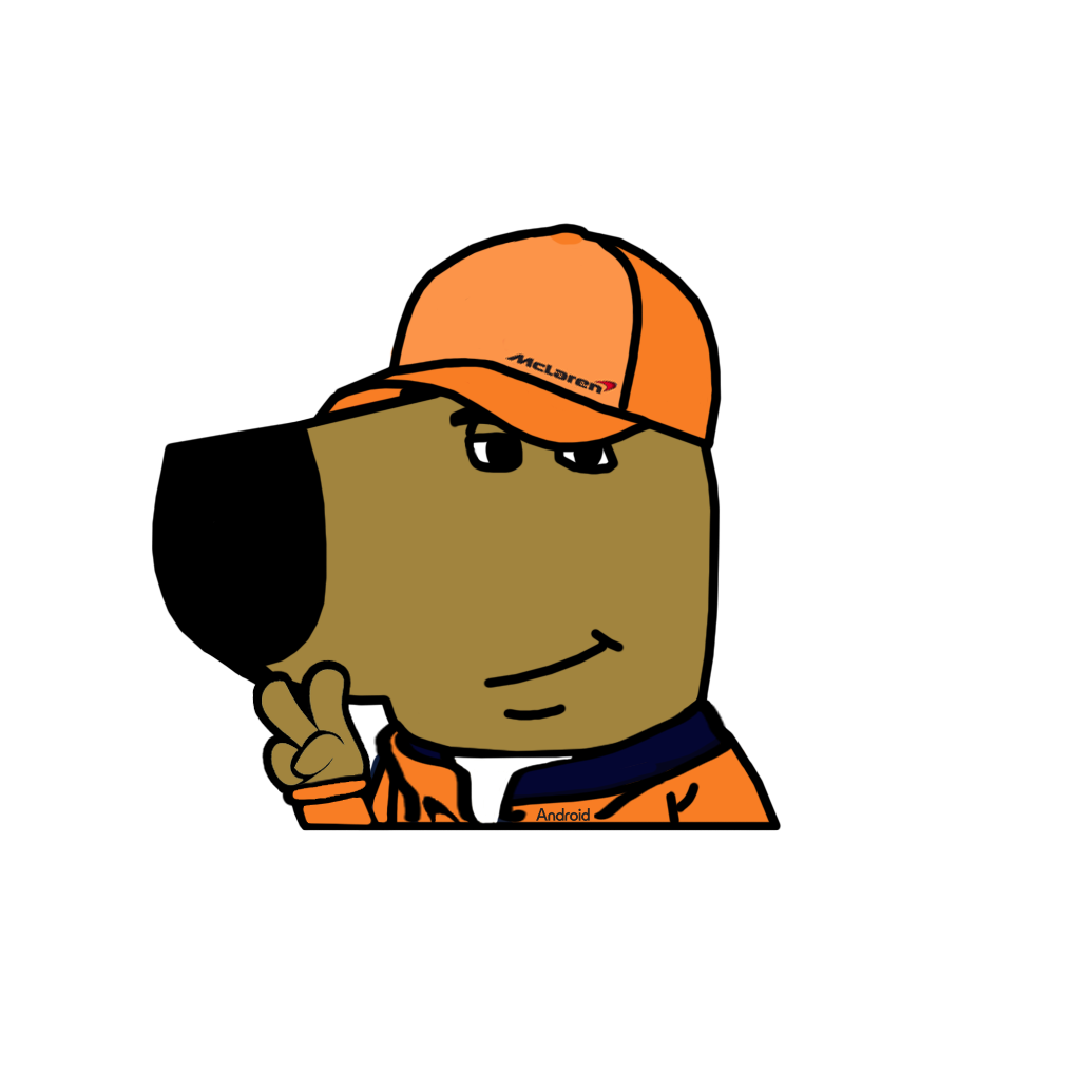"LANDO F1" CHILL GUY WINDOW PEEKER