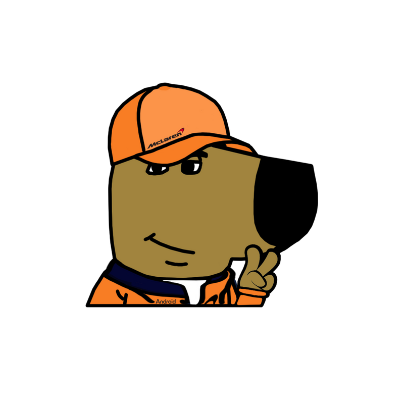"LANDO F1" CHILL GUY WINDOW PEEKER