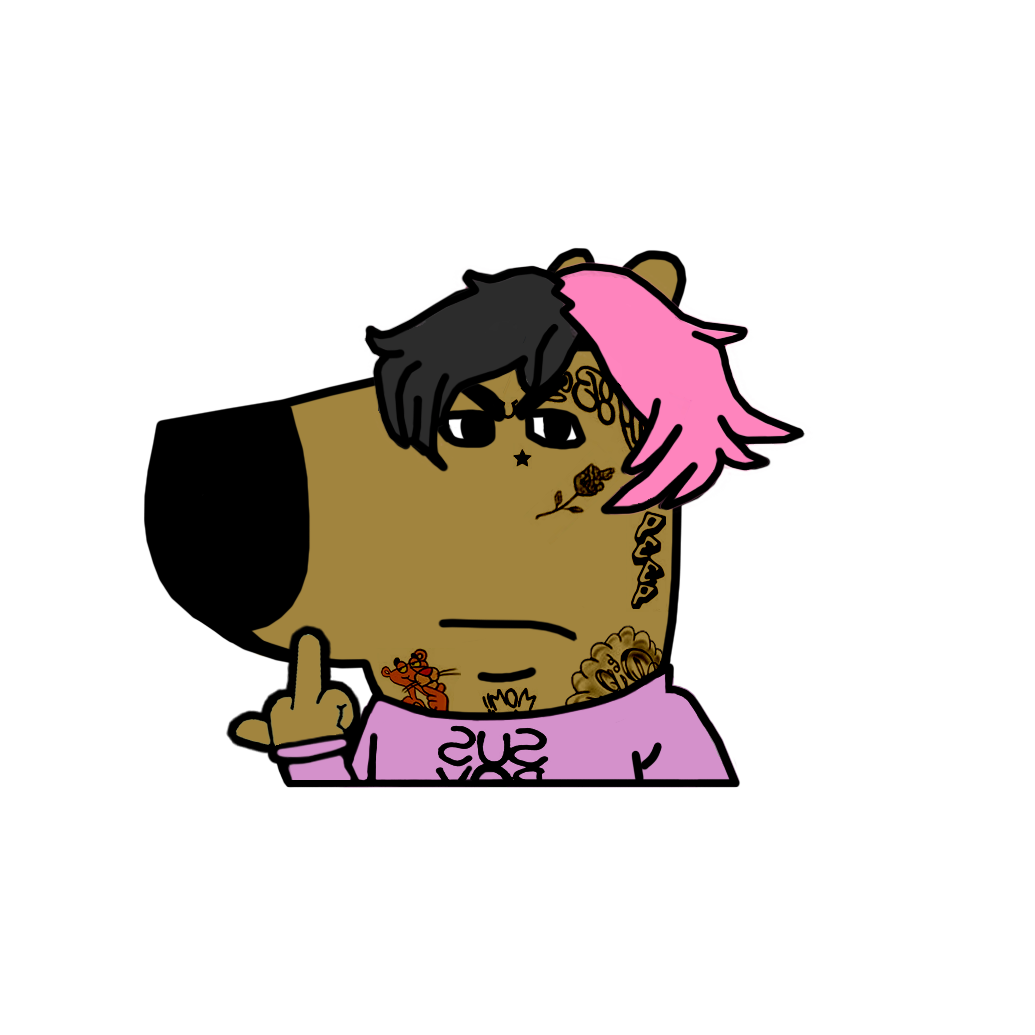 "LIL PEEP" CHILL GUY WINDOW PEEKER