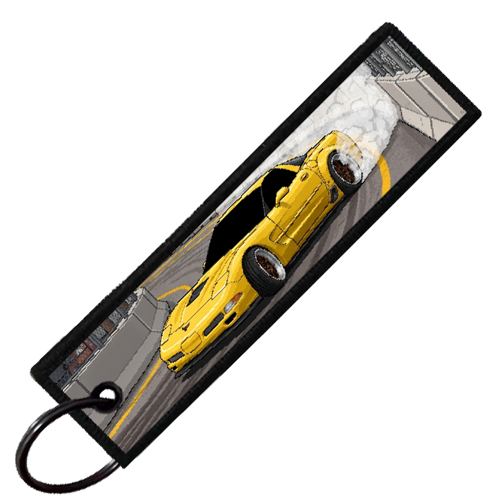 "LONG BEACH 8-BIT DRIFTERS" CUSTOM KEY TAG