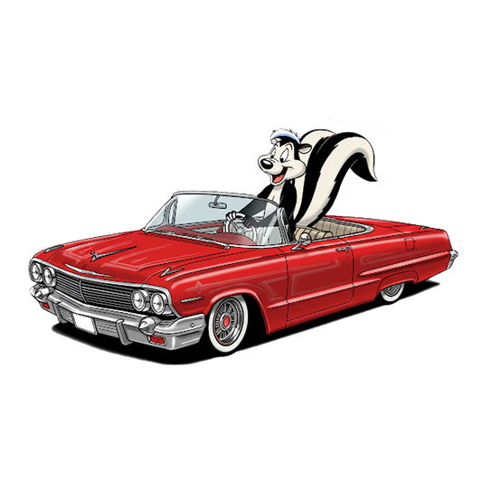 "LOWRIDER PEPE" LOONEY TUNES DECAL