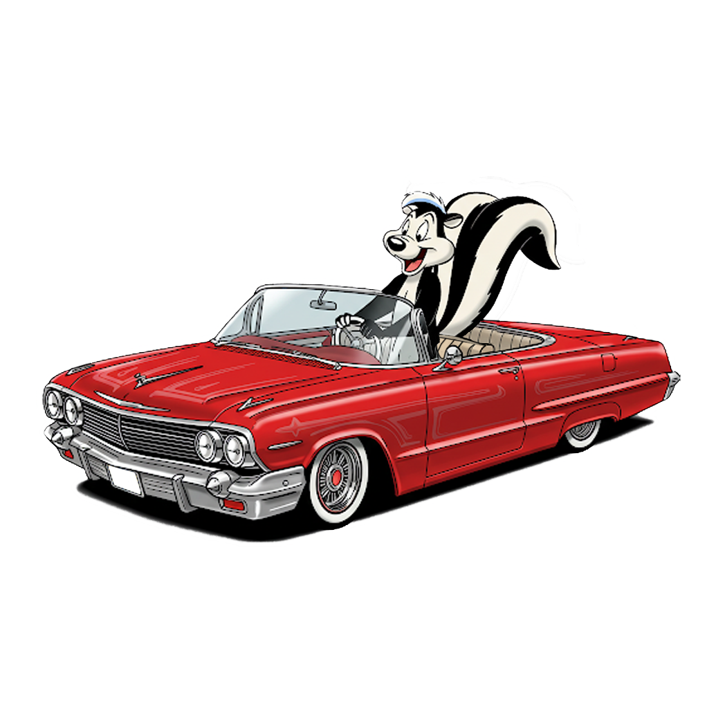 "LOWRIDER PEPE" LOONEY TUNES DECAL