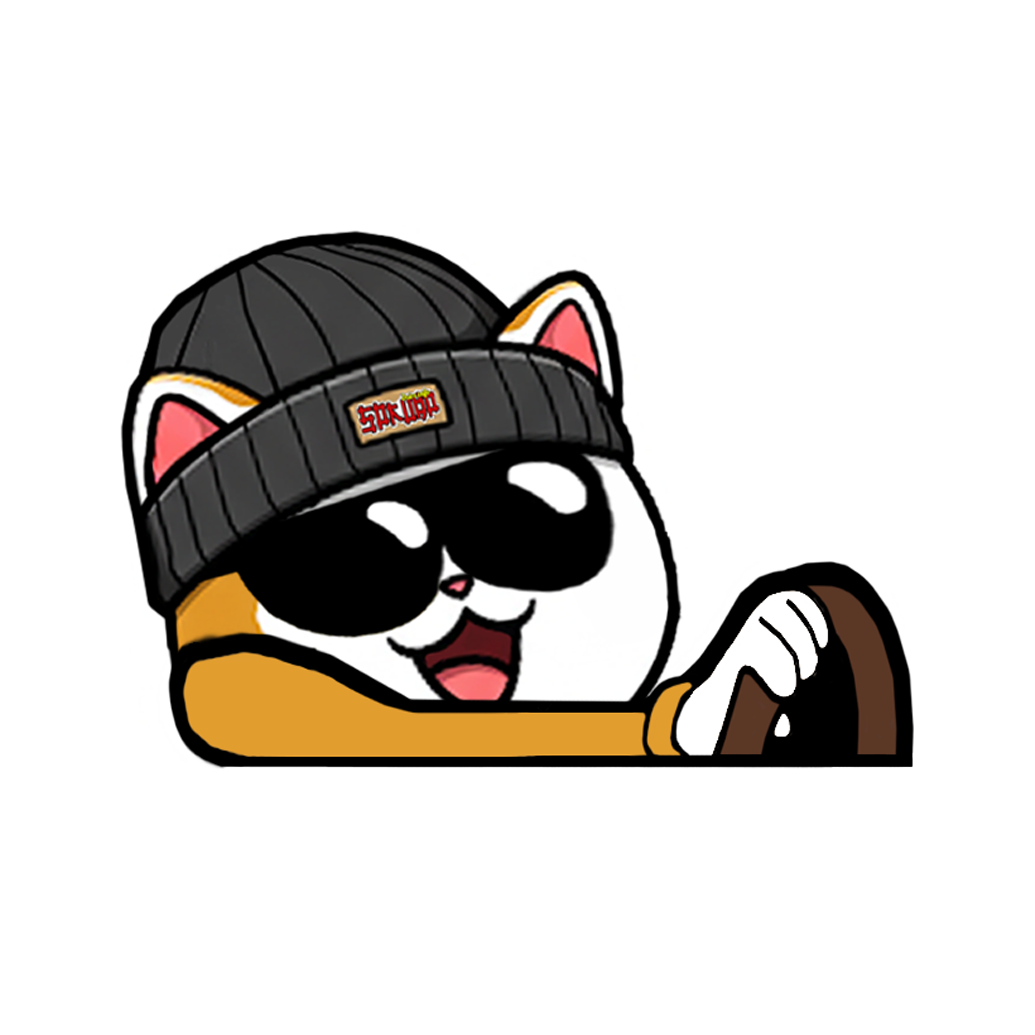 "LUCKY CAT WITH BEANIE" JAPAN CULTURE MOBBIN PEEKERS