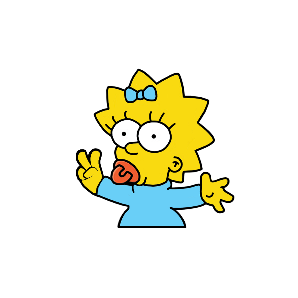 "MAGGIE" SIMPSON WINDOW PEEKER
