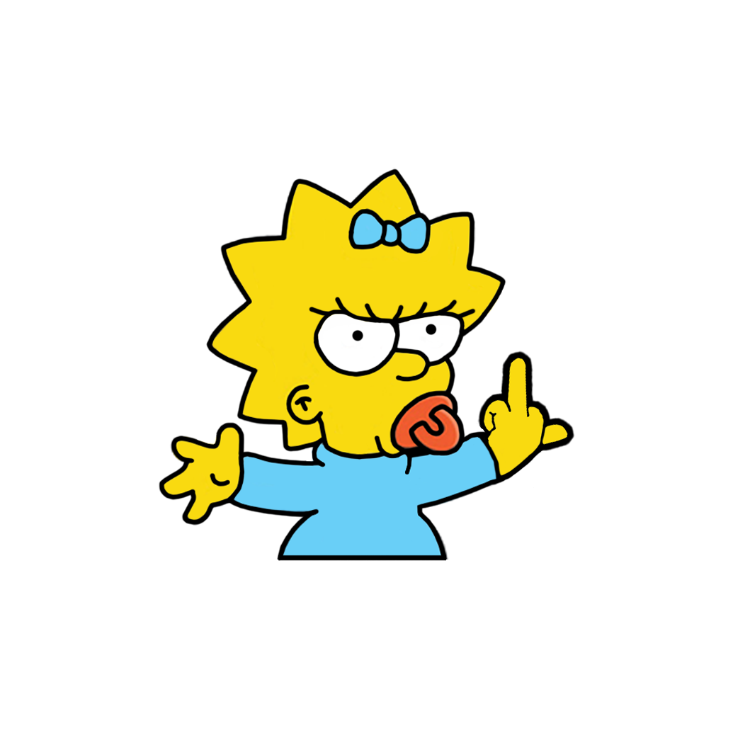 "MAGGIE" SIMPSON WINDOW PEEKER