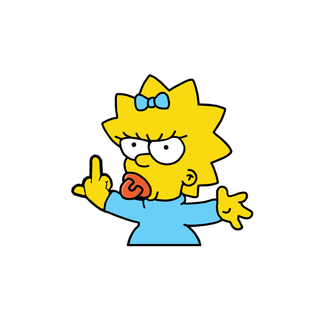 "MAGGIE" SIMPSON WINDOW PEEKER