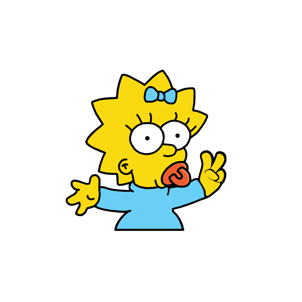 "MAGGIE" SIMPSON WINDOW PEEKER