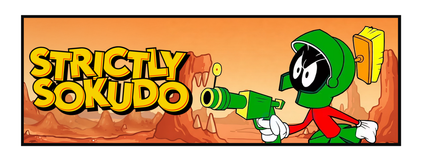 "MARTIAN'S DESERT" LOONEY TUNES SLAP STICKER