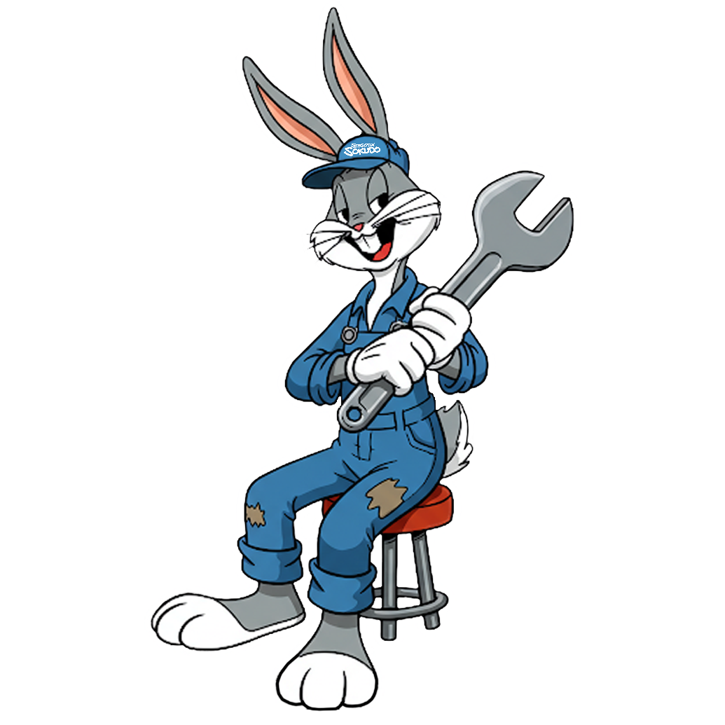 "MECHANIC BUGS" LOONEY TUNES DECAL