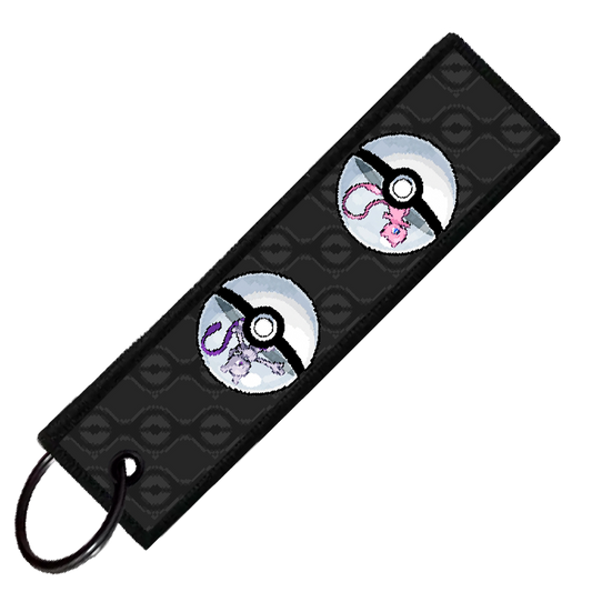"MEW & MEWTWO POKEBALL EVO" CUSTOM KEY TAG