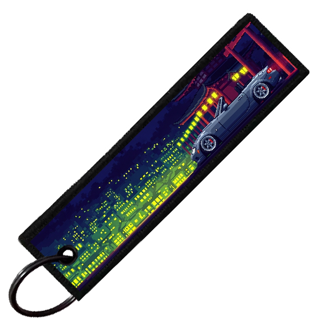 "MIATA NC PIXEL SIDE PROFILES" CUSTOM KEY TAG