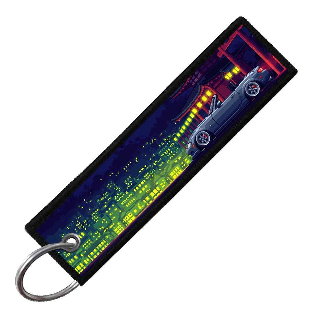 "MIATA NC PIXEL SIDE PROFILES" CUSTOM KEY TAG