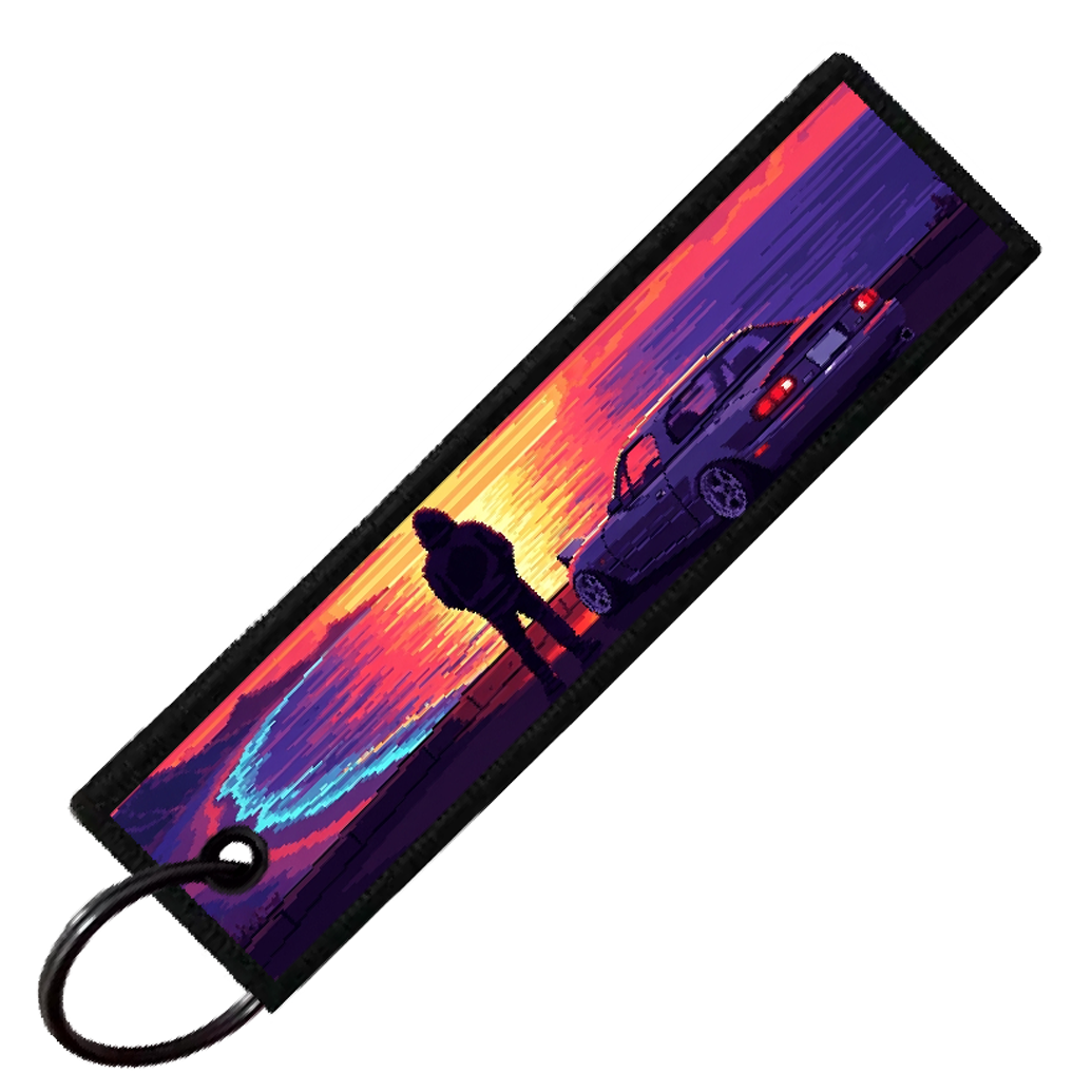 "MIATA SLAMMED SUNSET" CUSTOM KEY TAG