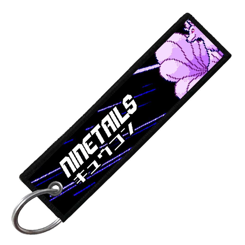 "JAPANESE NINETALES" CUSTOM KEY TAG
