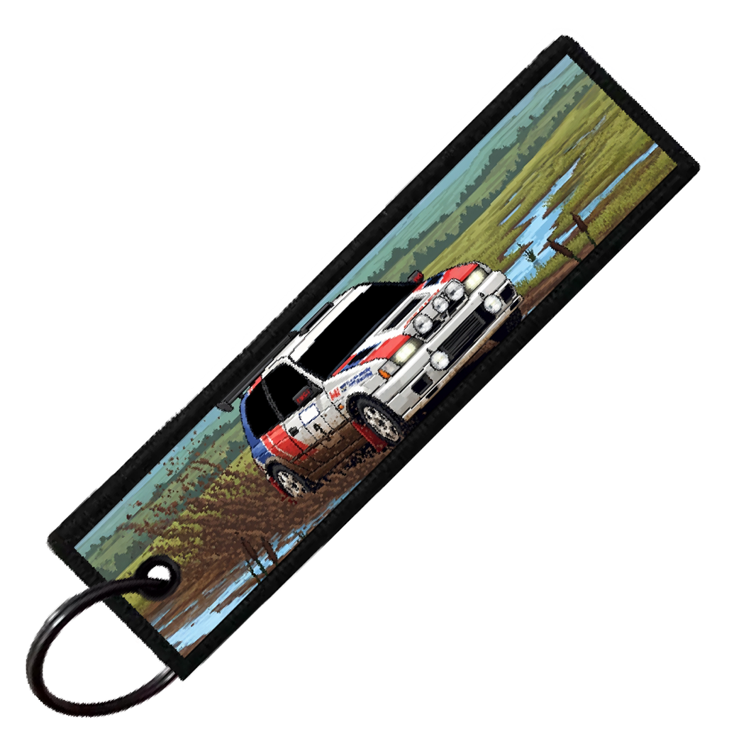 "NISSAN PULSAR 8-BIT RALLY" CUSTOM KEY TAG