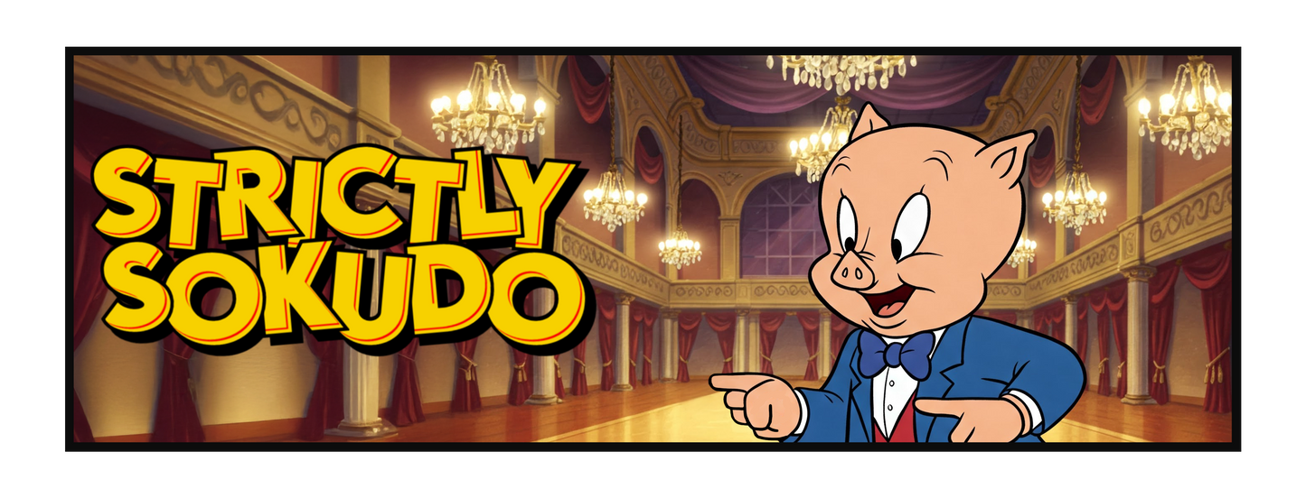 "JAZZ UP WITH PORKY" LOONEY TUNES SLAP STICKER