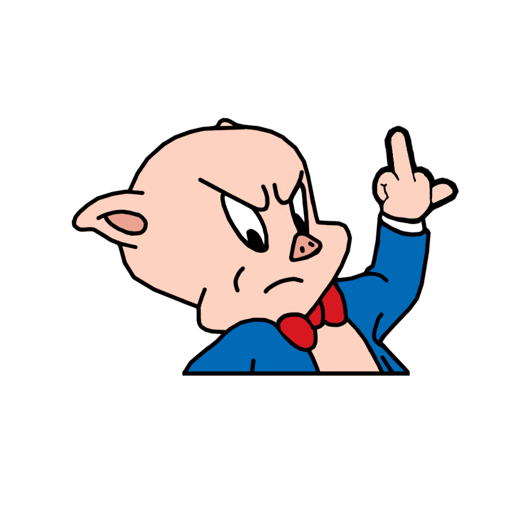 "PORKY PIG" LOONEY TUNES WINDOW PEEKER