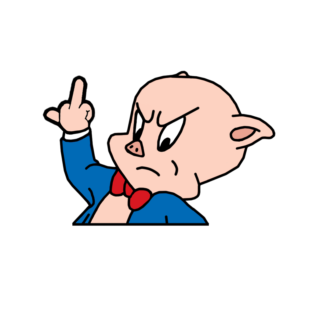 "PORKY PIG" LOONEY TUNES WINDOW PEEKER