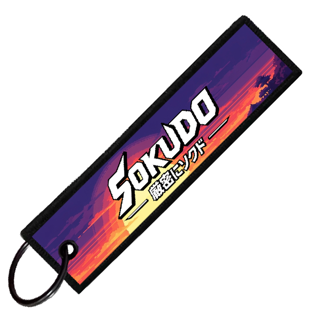 "PRELUDE SLAMMED SUNSET" CUSTOM KEY TAG