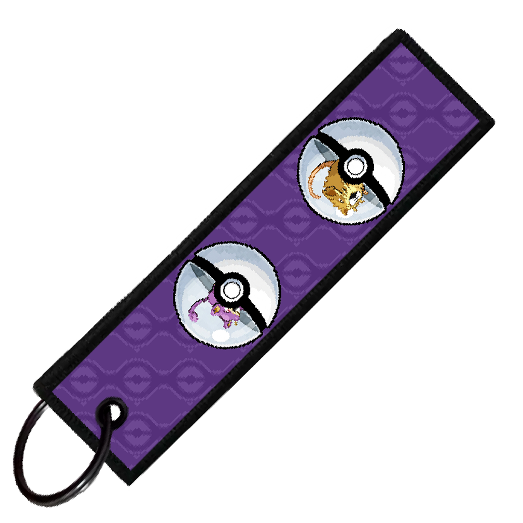 "RATTATA POKEBALL EVO" CUSTOM KEY TAG