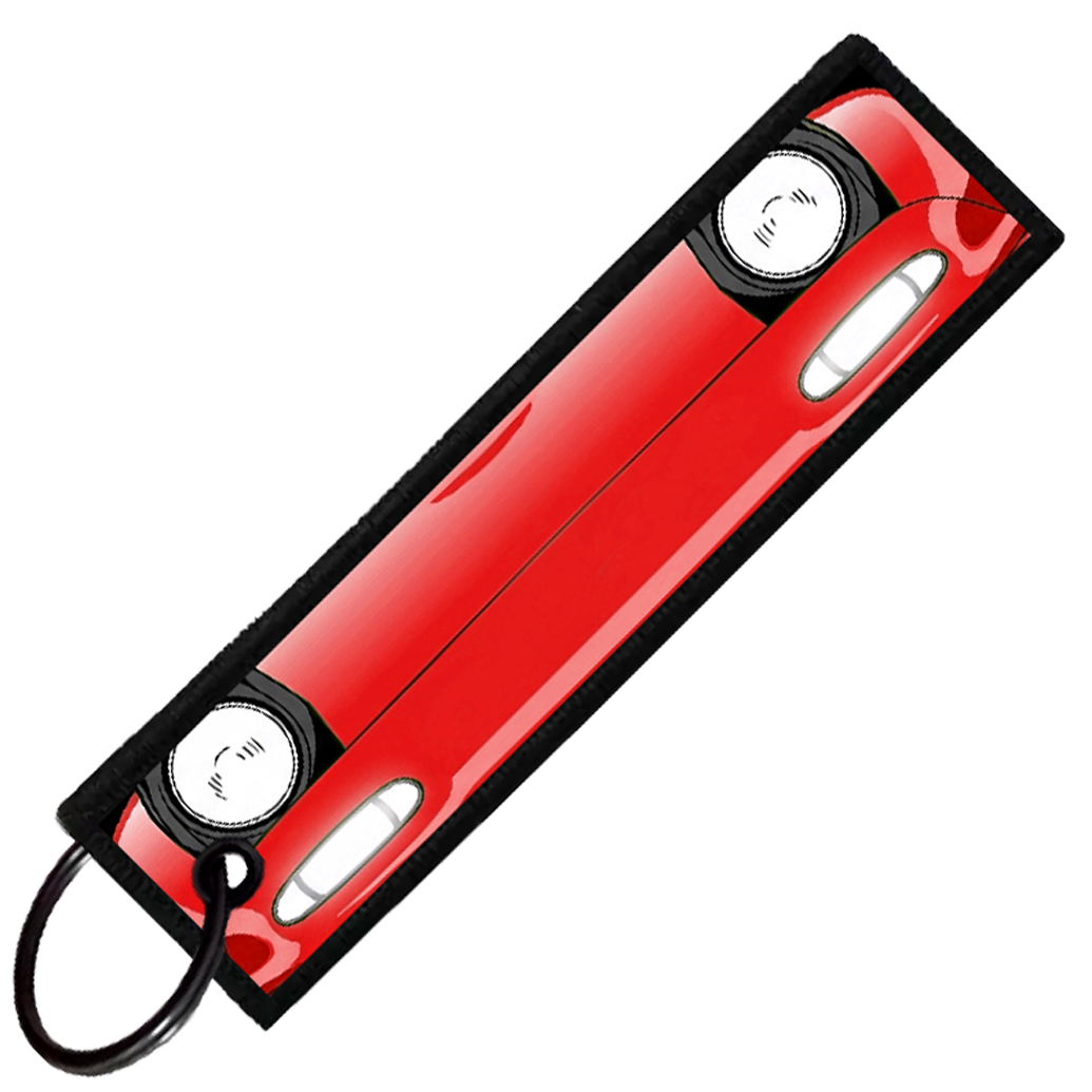 "RED MIATA PORTRAIT" CUSTOM KEY TAG