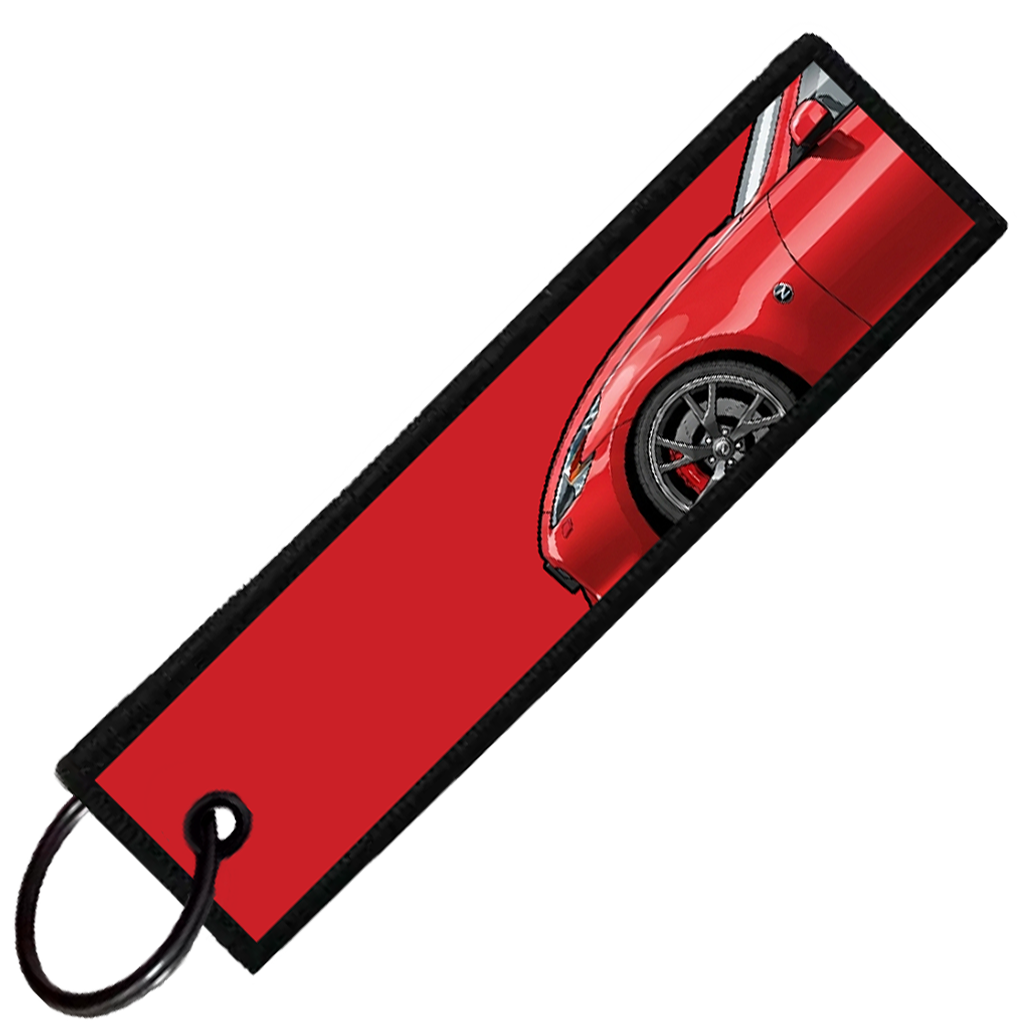 "RED 370Z SIDE PROFILE" CUSTOM KEY TAG