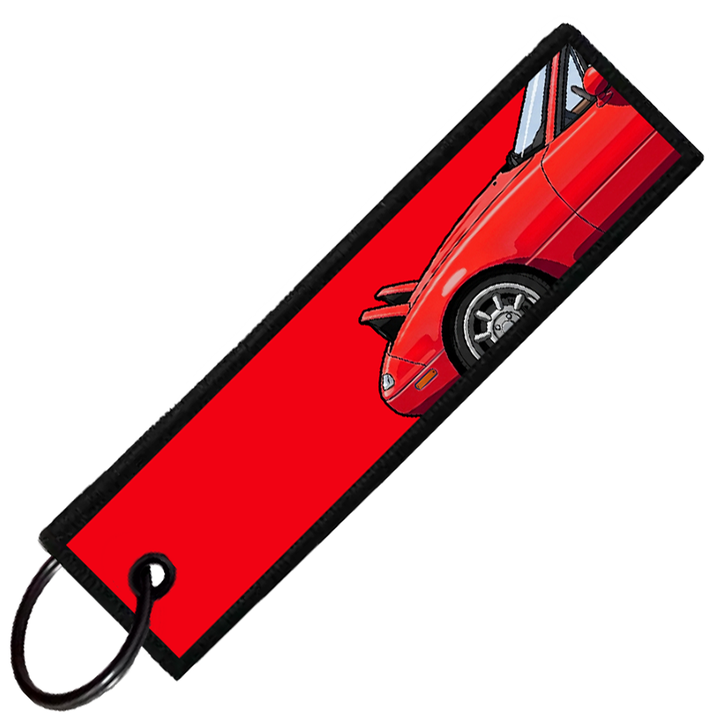 "RED MIATA SIDE PROFILE" CUSTOM KEY TAG