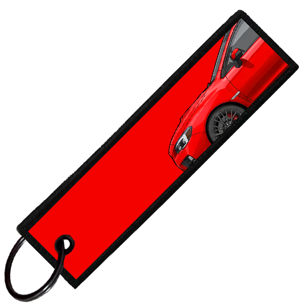 "RED WRX STI SIDE PROFILE" CUSTOM KEY TAG