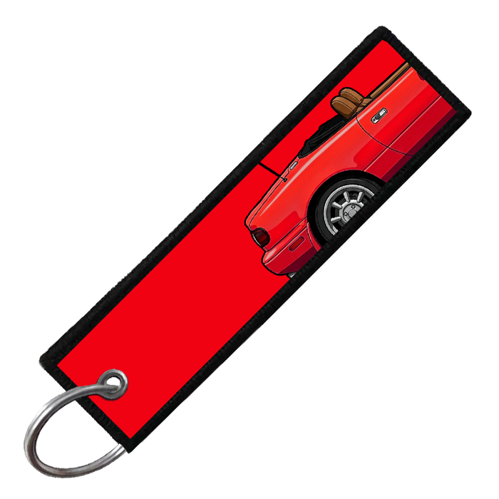 "RED MIATA SIDE PROFILE" CUSTOM KEY TAG