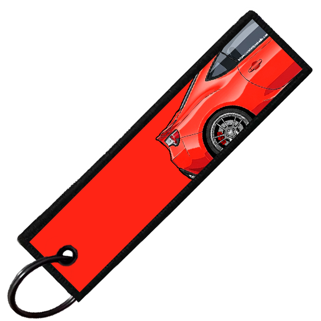 "RED BRZ/86/FRS SIDE PROFILE" CUSTOM KEY TAG