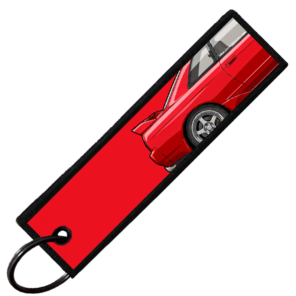 "RED R32 SIDE PROFILE" CUSTOM KEY TAG