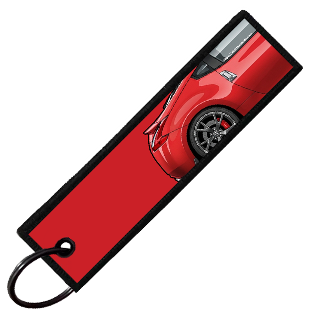 "RED 370Z SIDE PROFILE" CUSTOM KEY TAG