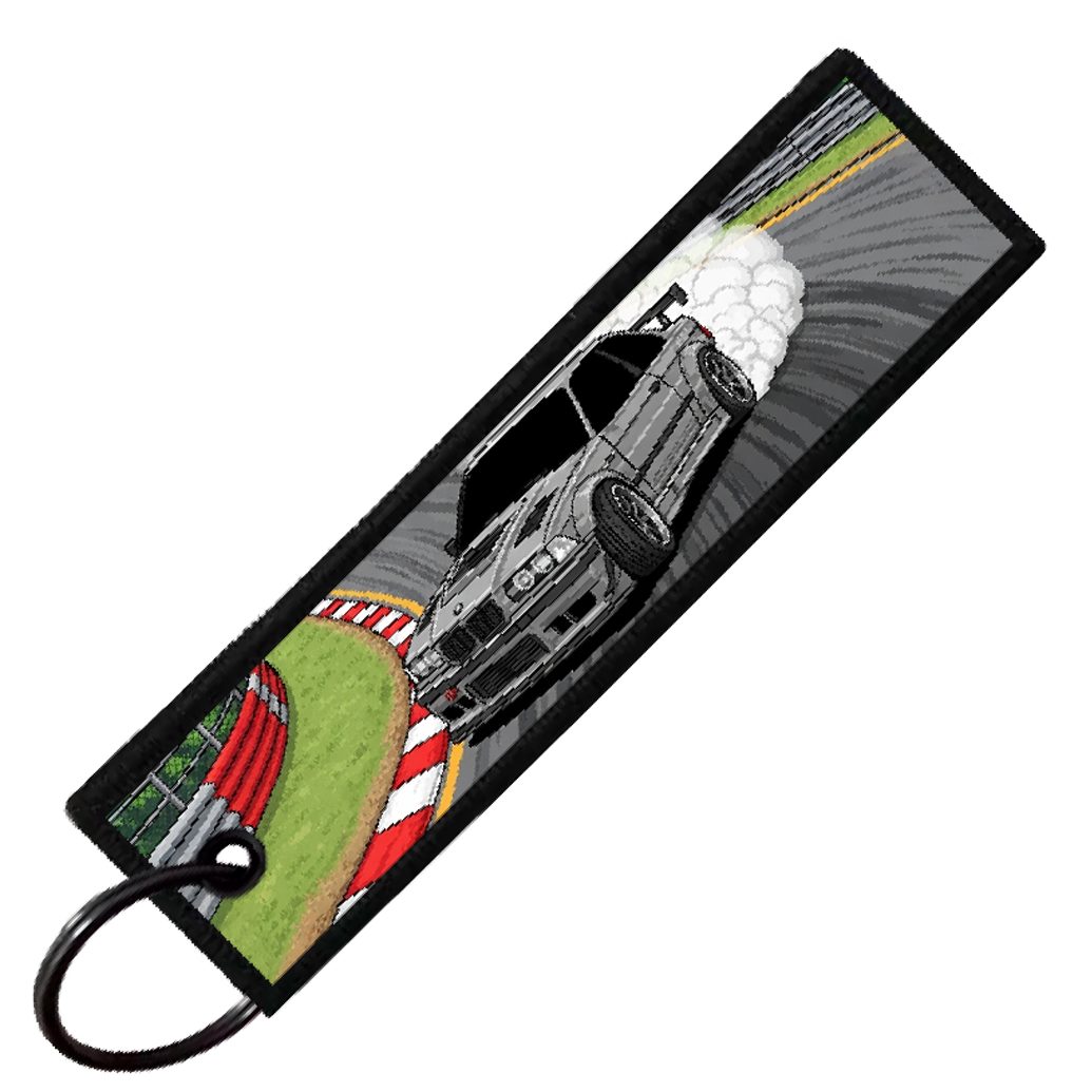 "ROAD ATLANTA 8-BIT DRIFTERS" CUSTOM KEY TAG