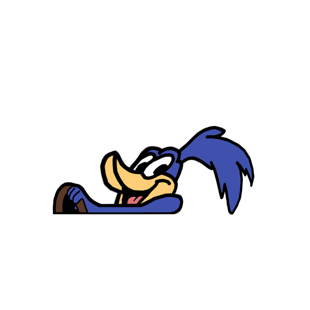 "ROAD RUNNER" LOONEY TUNES MOBBIN PEEKER