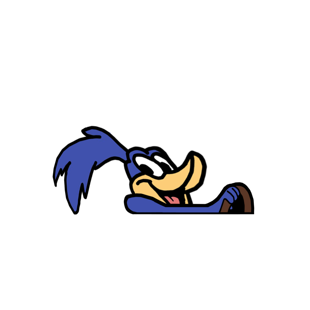 "ROAD RUNNER" LOONEY TUNES MOBBIN PEEKER