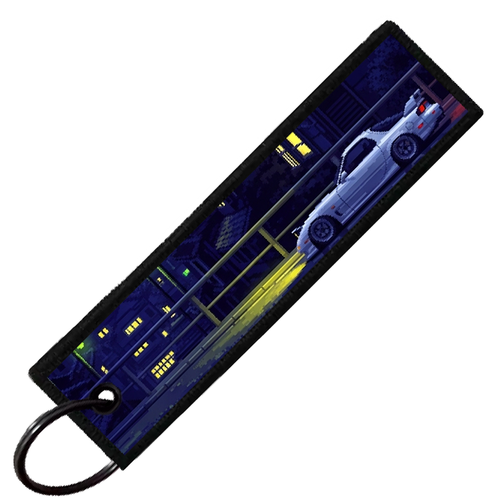 "RX7 PIXEL SIDE PROFILES" CUSTOM KEY TAG