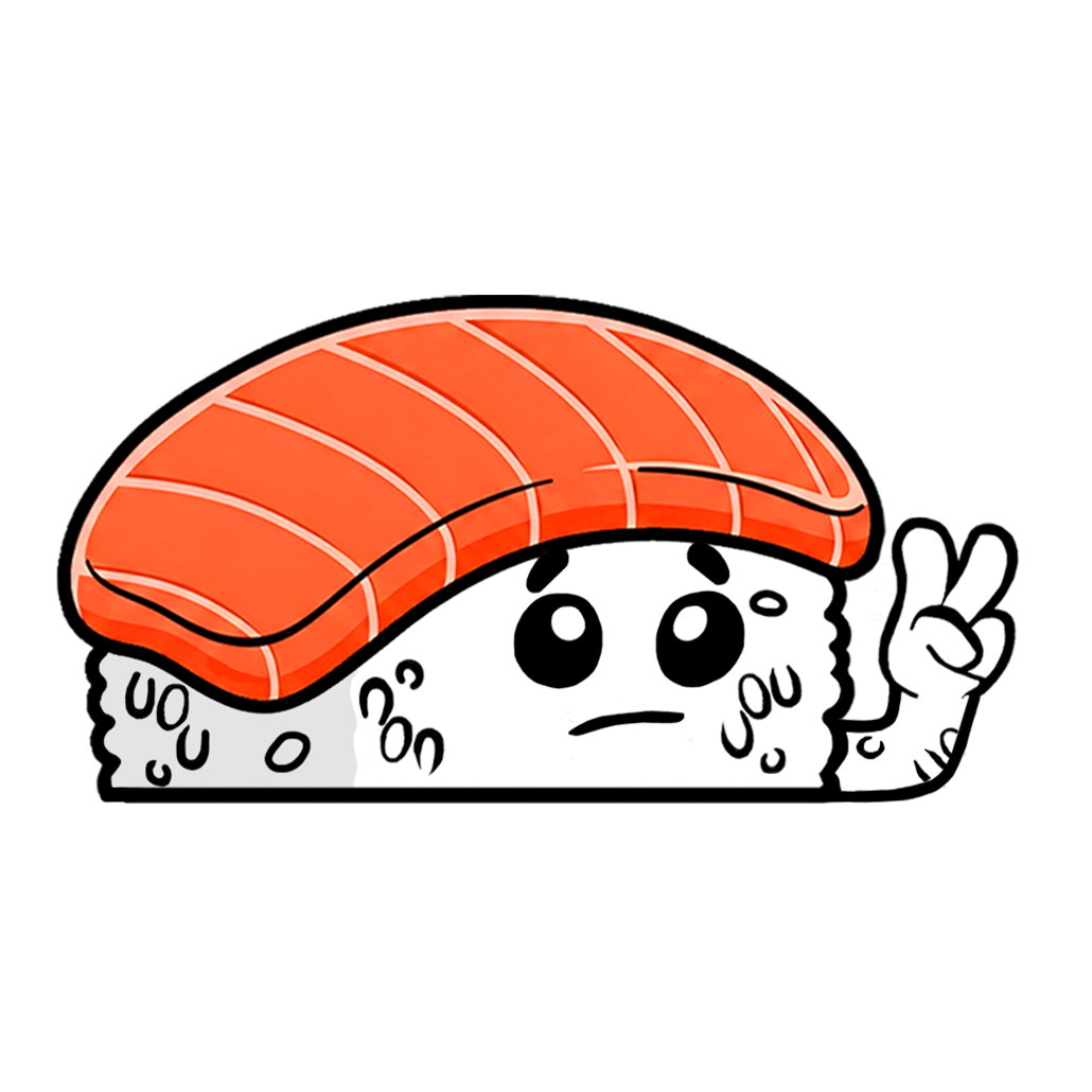 "SALMON" SUSHI WINDOW PEEKERS