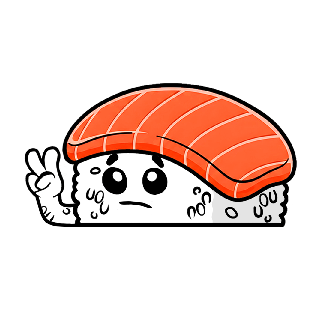 "SALMON" SUSHI WINDOW PEEKERS