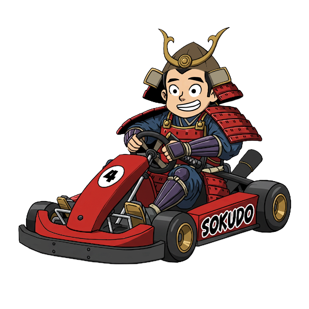 "RED GO KART" JAPANESE CULTURE DECALS