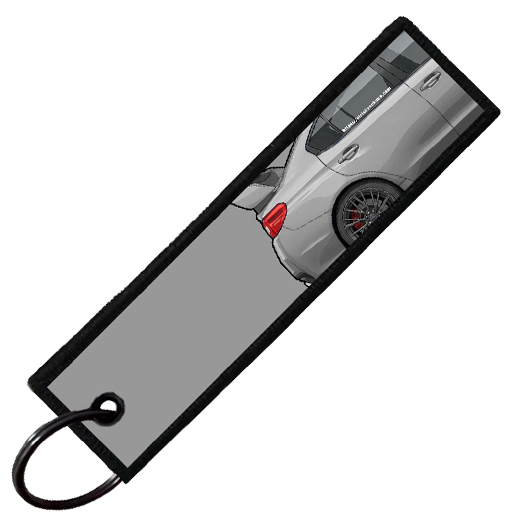"GREY WRX STI SIDE PROFILE" CUSTOM KEY TAG