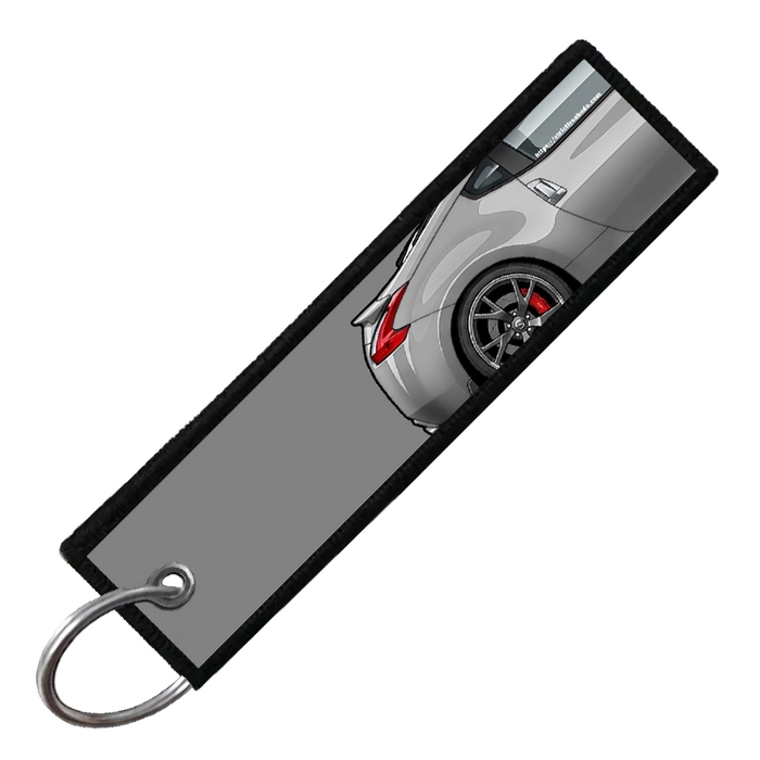 "GREY 370Z SIDE PROFILE" CUSTOM KEY TAG