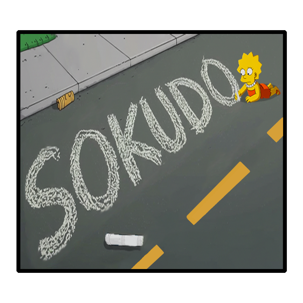 "SOKUDO CHALK" SIMPSON DECAL