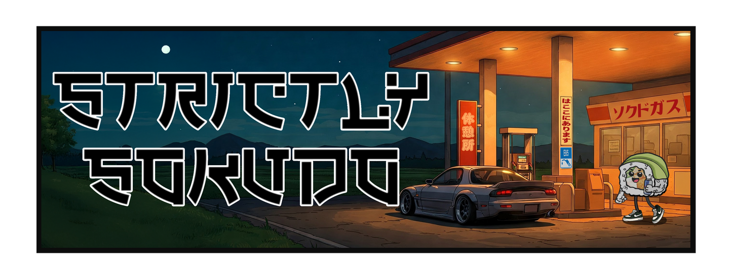 "GAS STATION" SUSHI SLAP STICKER