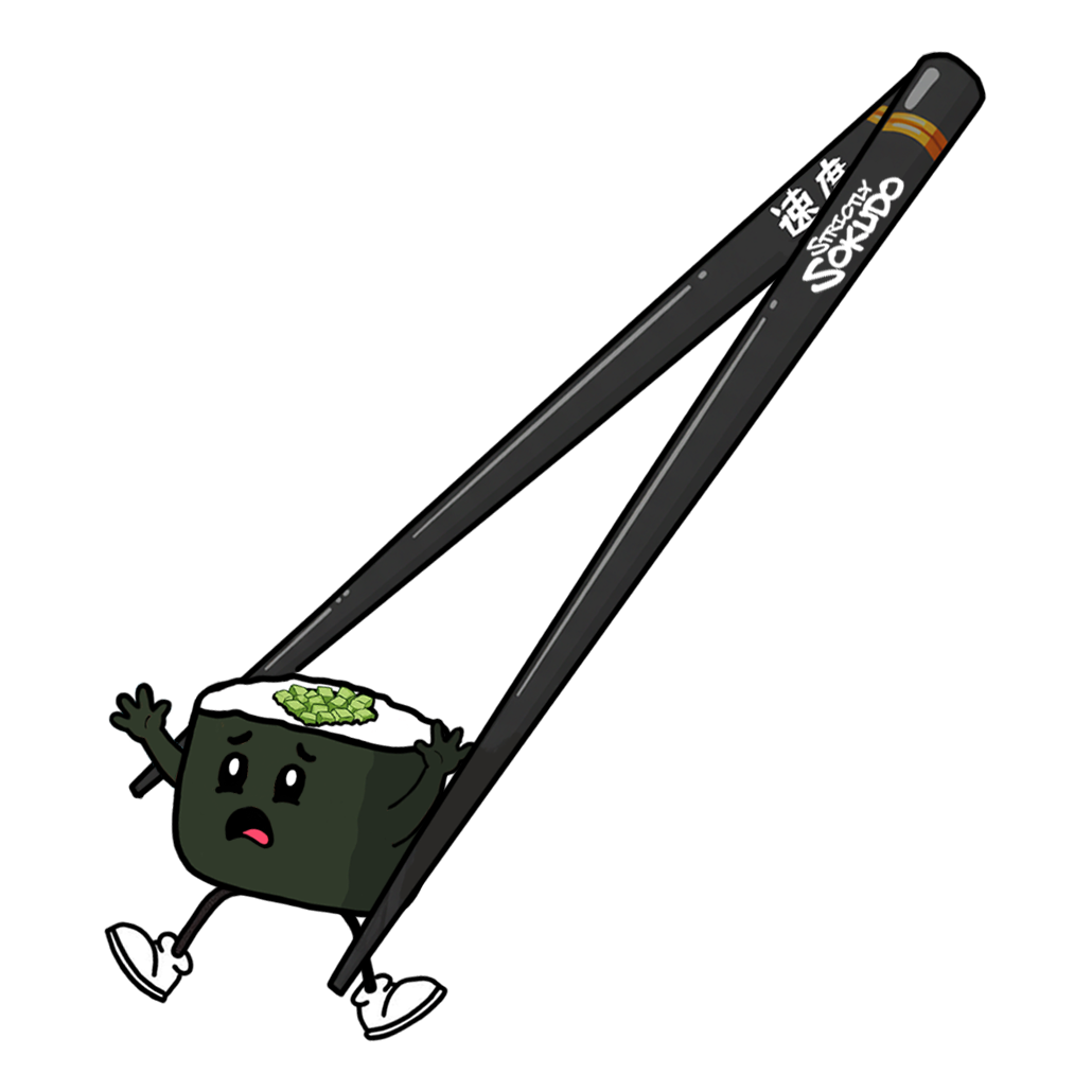 "SUSHI AND CHOPSTICKS" JAPANESE CULTURE DECALS