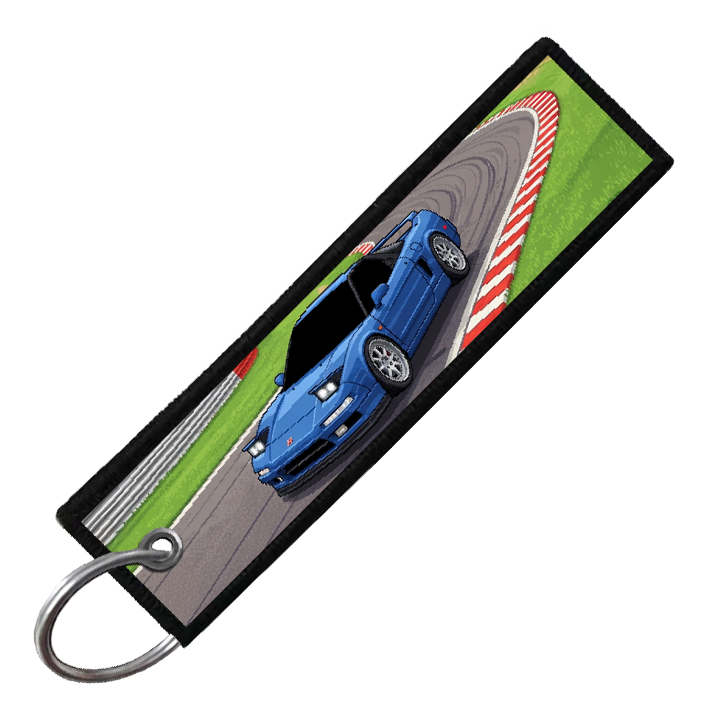 "SUZUKA CIRCUIT 8-BIT TRACK" CUSTOM KEY TAG