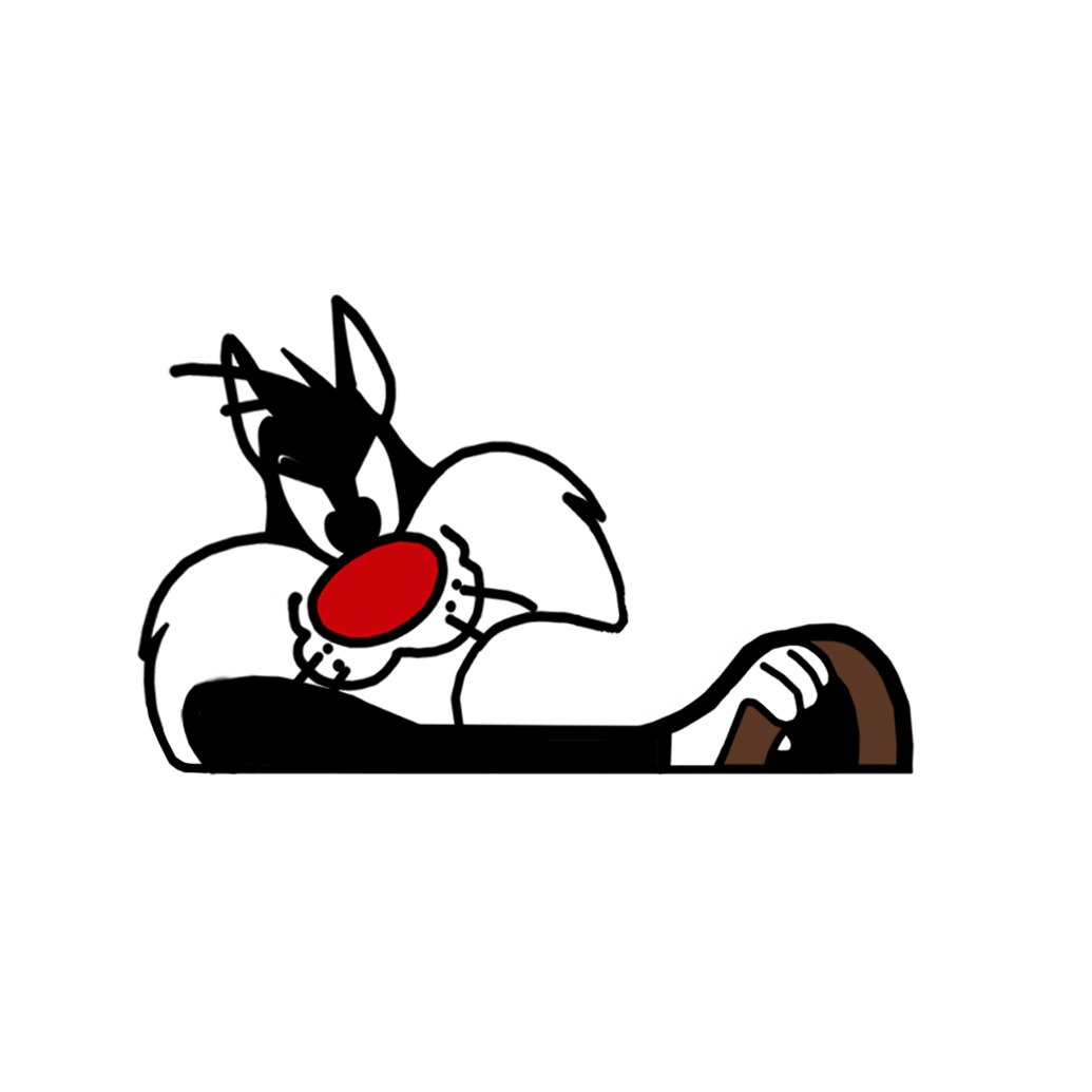 "SYLVESTER THE CAT" LOONEY TUNES MOBBIN PEEKER