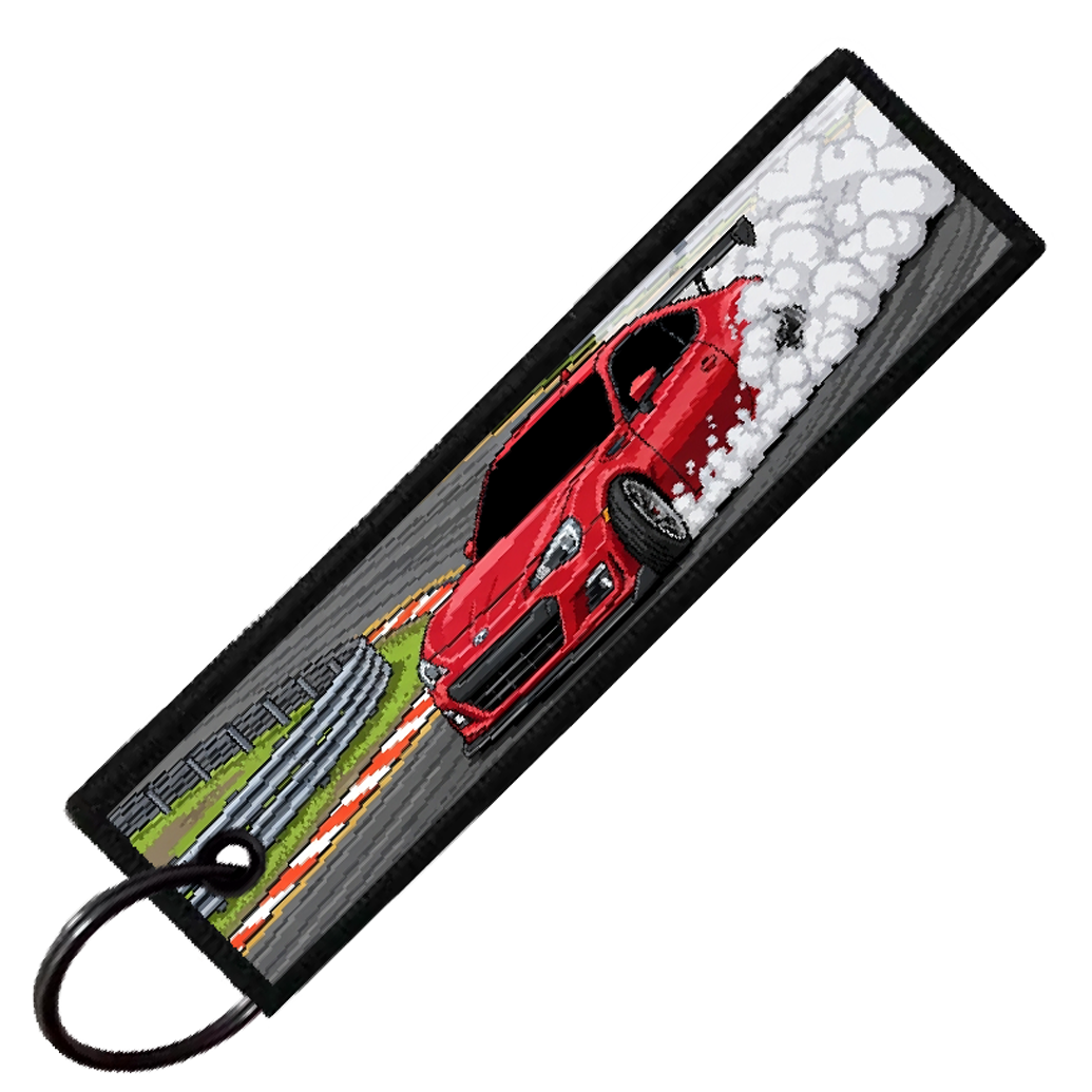 "USAIR RACEWAY 8-BIT DRIFTERS" CUSTOM KEY TAG