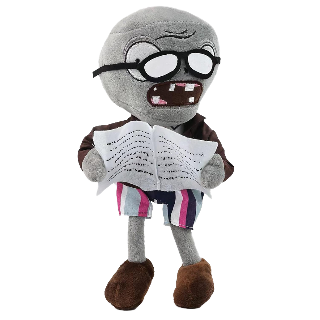 "NEWSPAPER ZOMBIE" PLUSHIE