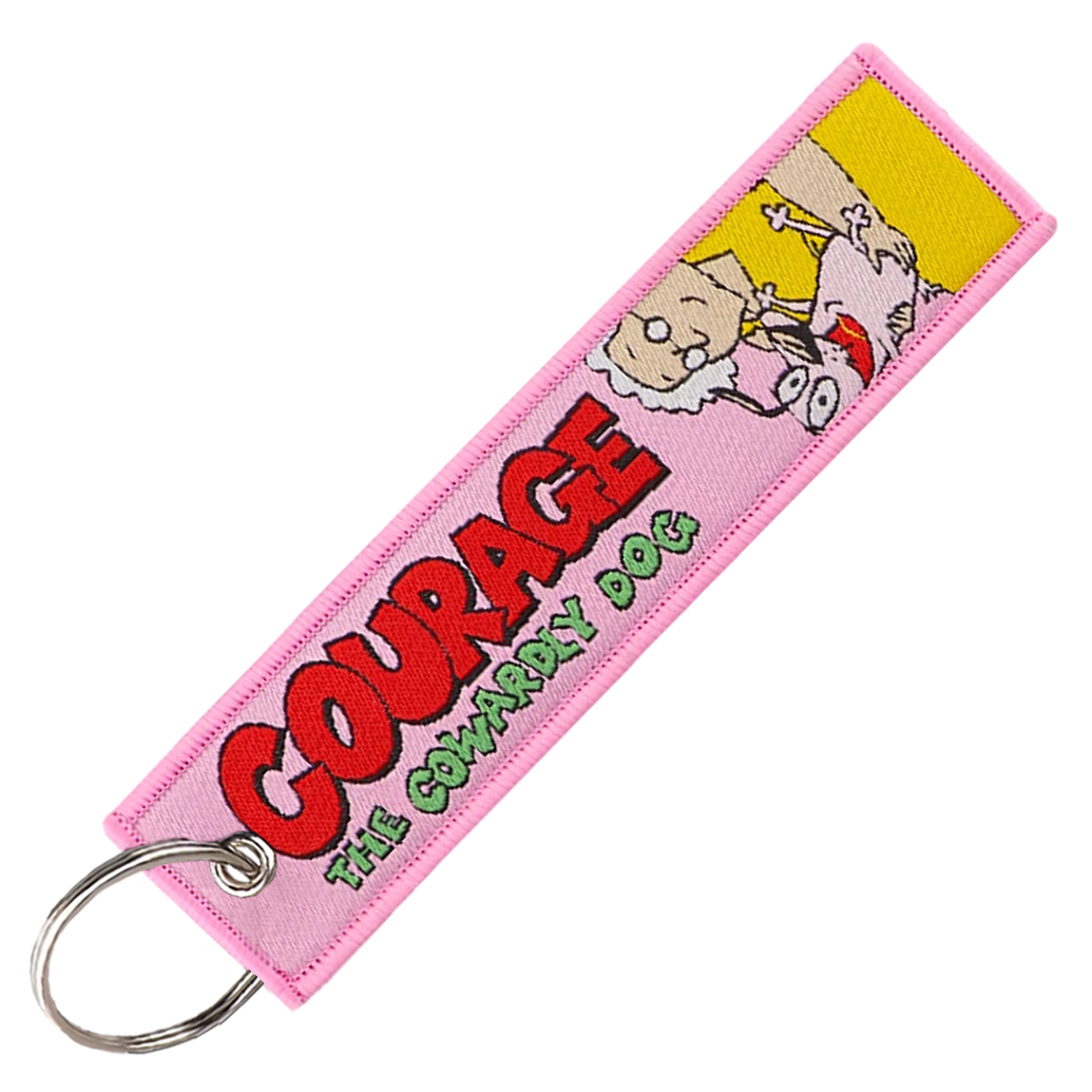"COURAGE THE COWARDLY DOG" KEY TAG