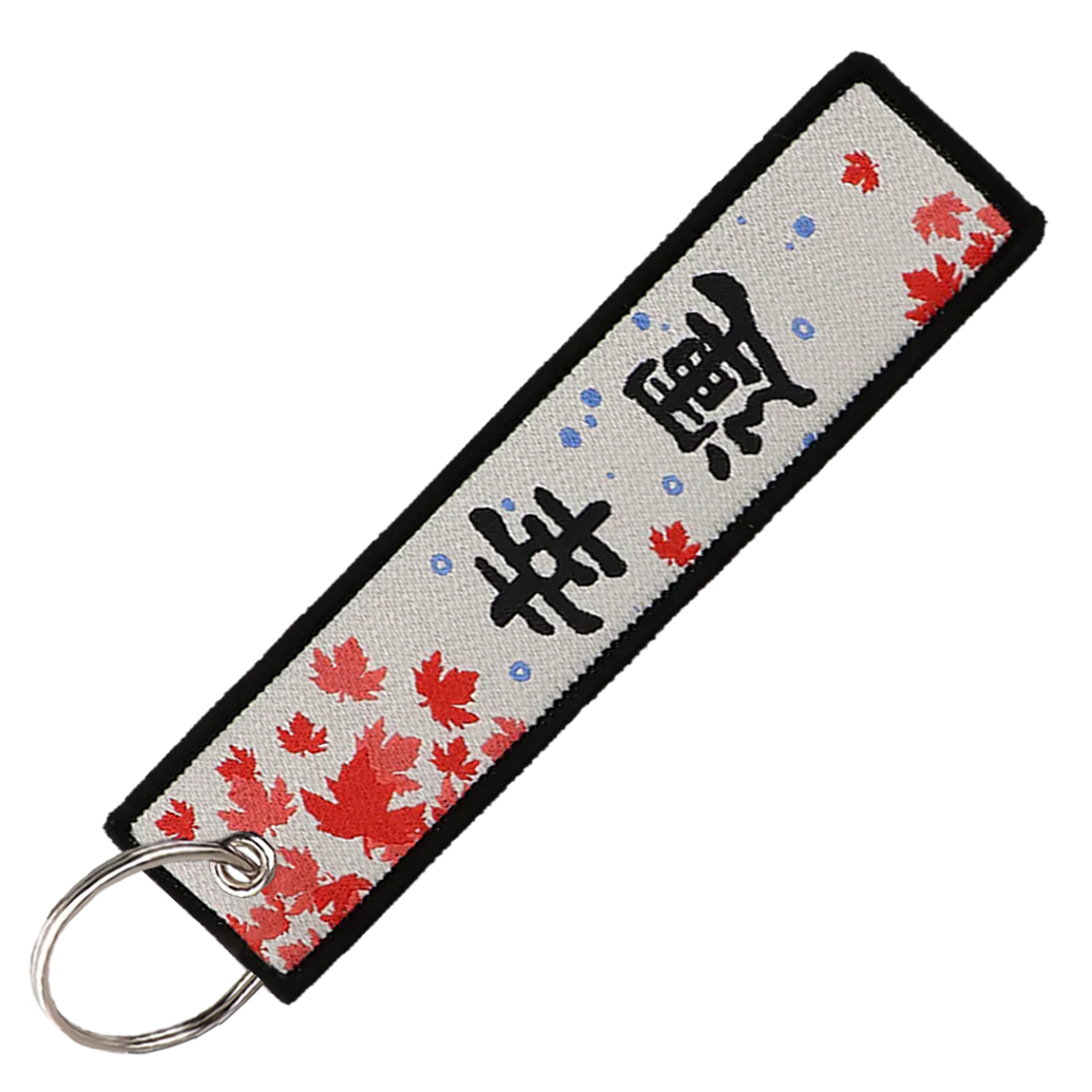 "WHITE KOI FISH" KEY TAG